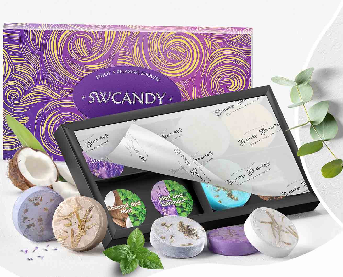 Let Women Immerse Themselves in Relaxing Aromas: SWCANDY 8-Piece Shower Steamers with Aromatherapy for Relaxation and Self-Care